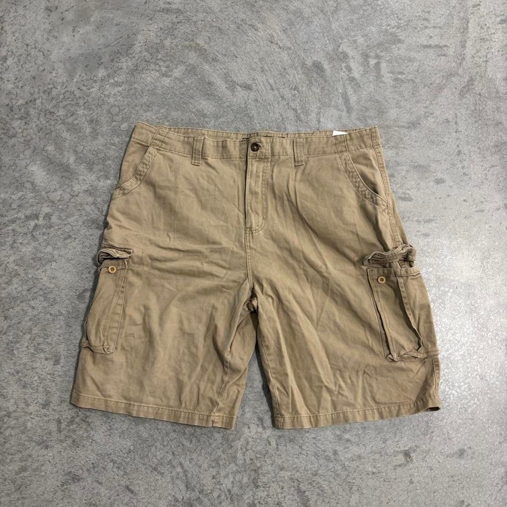 Y2K Beverly Hills Polo Club Tan Cargo Shorts – Size 40